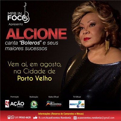 Para os amantes do samba, vem ai Alcione
