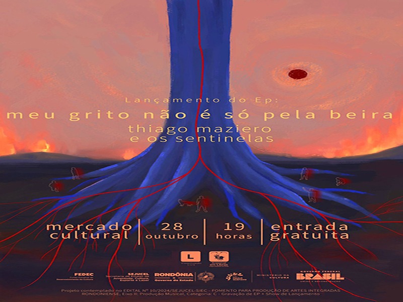 MÚSICA RONDONIENSE: Thiago Maziero lança ‘Meu grito não é só pela beira’ nesta terça (28) 