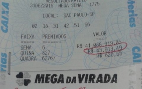 Quina da Mega Sena da Virada sai para sortudo de Rondônia