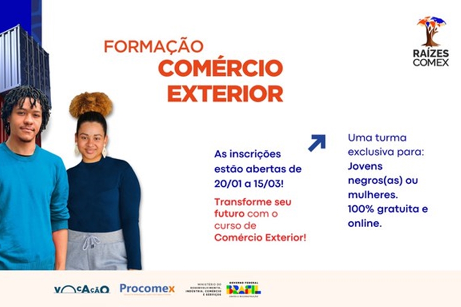 NÃO PERCA TEMPO: Abertas inscrições para capacitação de jovens no comércio exterior