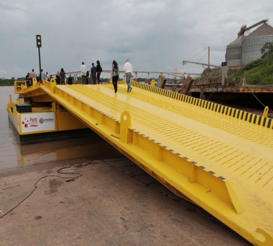 TRANSPORTE FLUVIAL: Porto de Porto Velho conta agora com rampas flutuantes