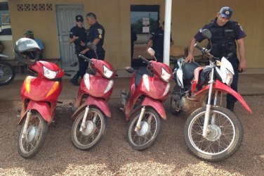 Polícias Civil e Militar recuperam quatro motocicletas 