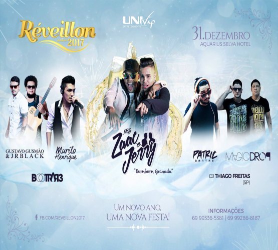 Ano Novo - UniVip realiza festa de Reveillon no Aquarius Selva Hotel