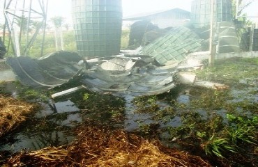 Tanque do sistema de tratamento de esgoto de Nova Mutum Paraná explode e deixa comunidade em estado de alerta - FOTOS