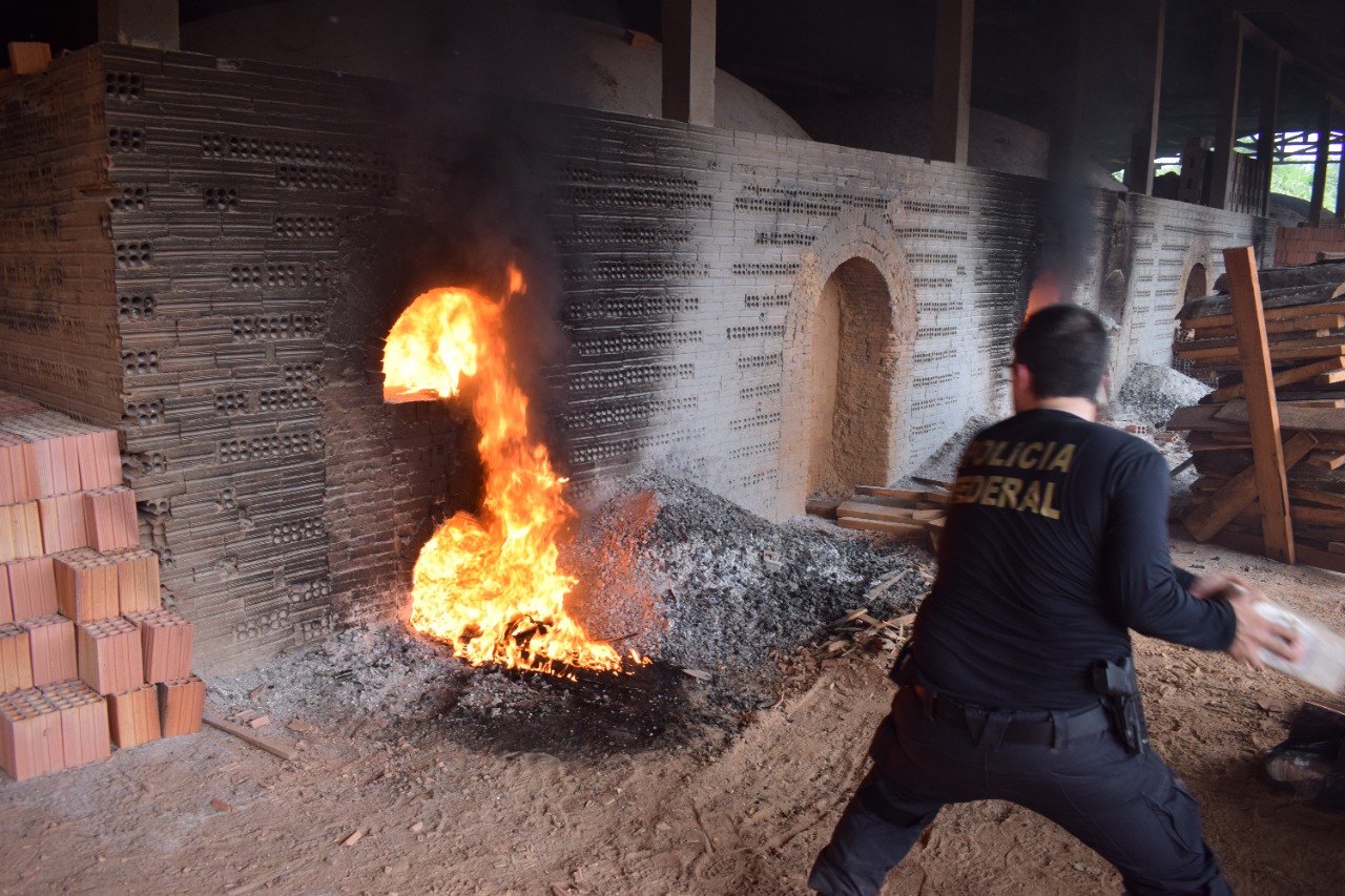 FOGO: PF incinera mais de uma tonelada de drogas em Porto Velho; VÍDEO