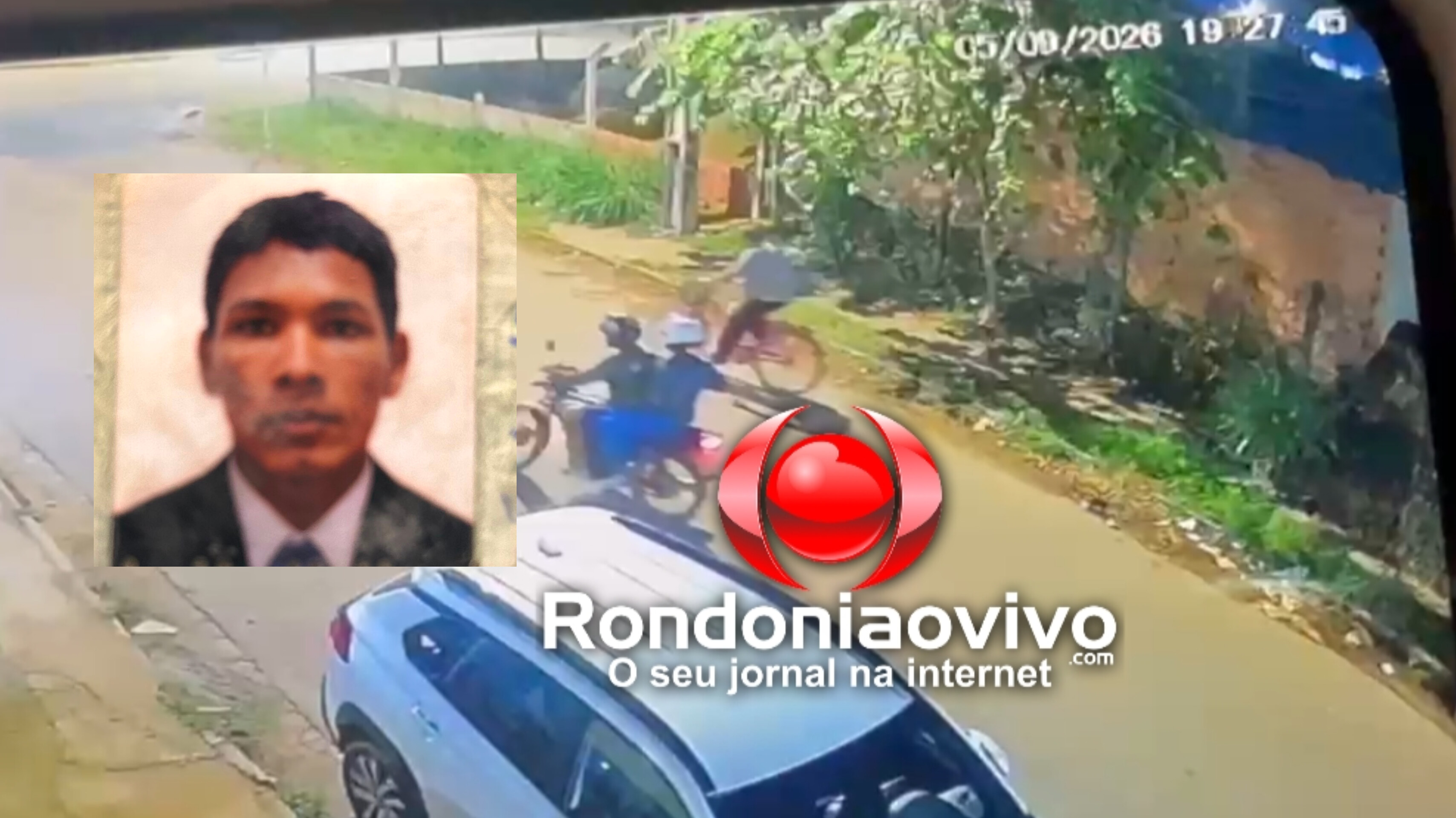 TIROS: Vídeo mostra execução de ciclista em Porto Velho
