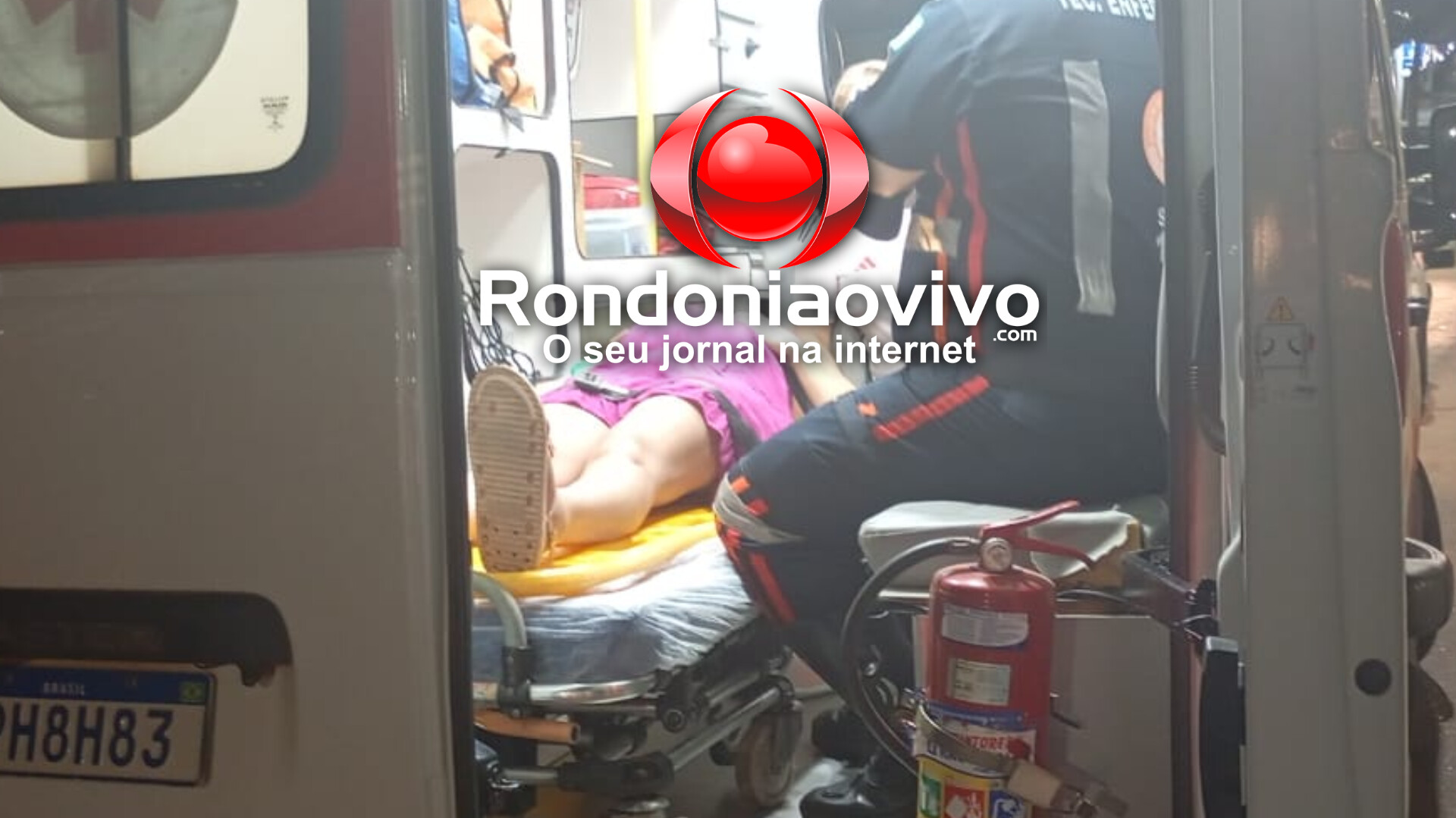 URGENTE: Motociclista embriagado foge após atingir grávida de oito meses e jovem na faixa