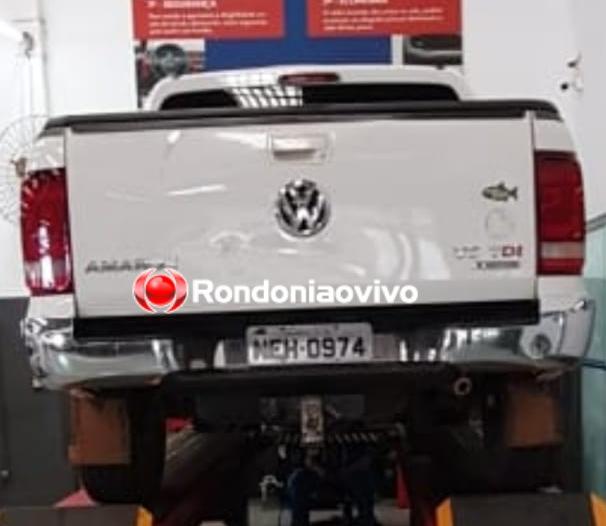 ASSALTO: Homem deixa Amarok para limpeza em lava jato e veículo é roubado por dupla