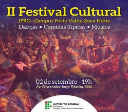 IFRO: Festival Cultural será neste sábado em Porto Velho