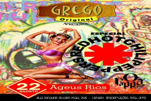 Hoje tem especial Red Hot e o Rappa no Grego Original