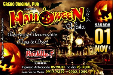 III Halloween do Grego Original é neste sábado, últimos ingressos à venda