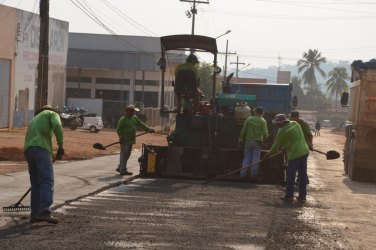 Avenida Canaã do Setor Industrial recebe mais uma etapa de pavimentação