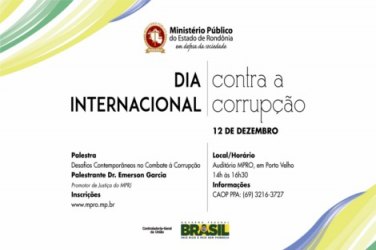 Ministério Público promove atividades alusivas ao Dia Internacional contra a Corrupção