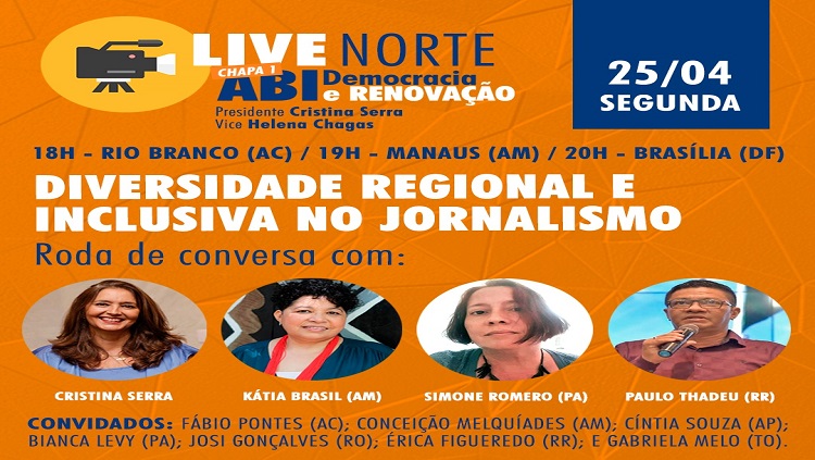 LIVE: Roda de conversa ABI é do Norte: Diversidade regional e inclusiva no jornalismo