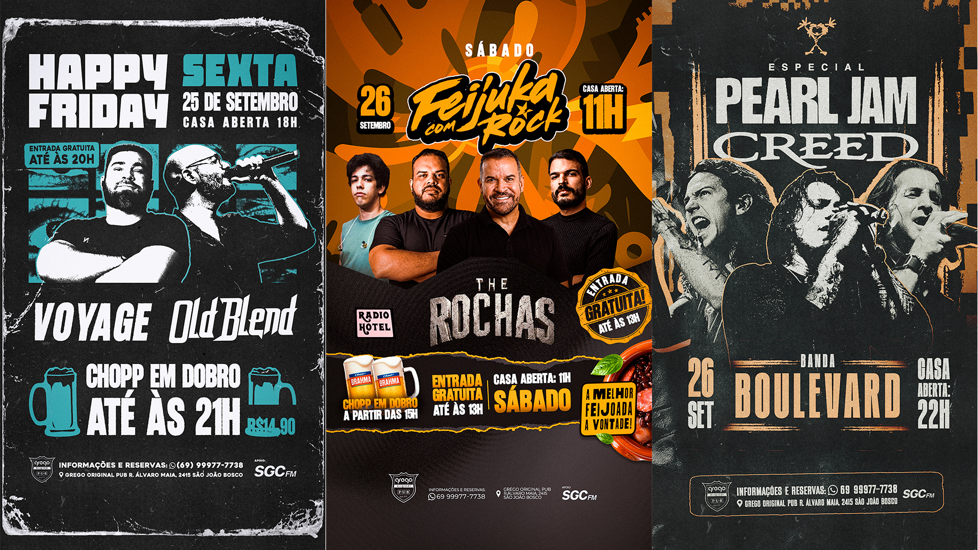 PROGRAMAÇÃO: Fim de semana no grego original pub