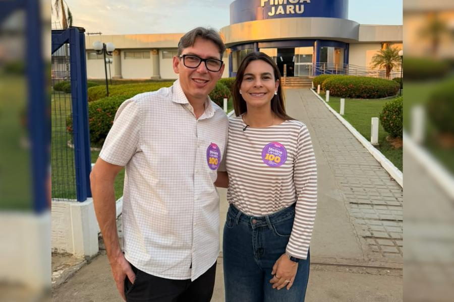 EM JARU: Mariana Carvalho recebe apoio do prefeito Jeverson Lima 
