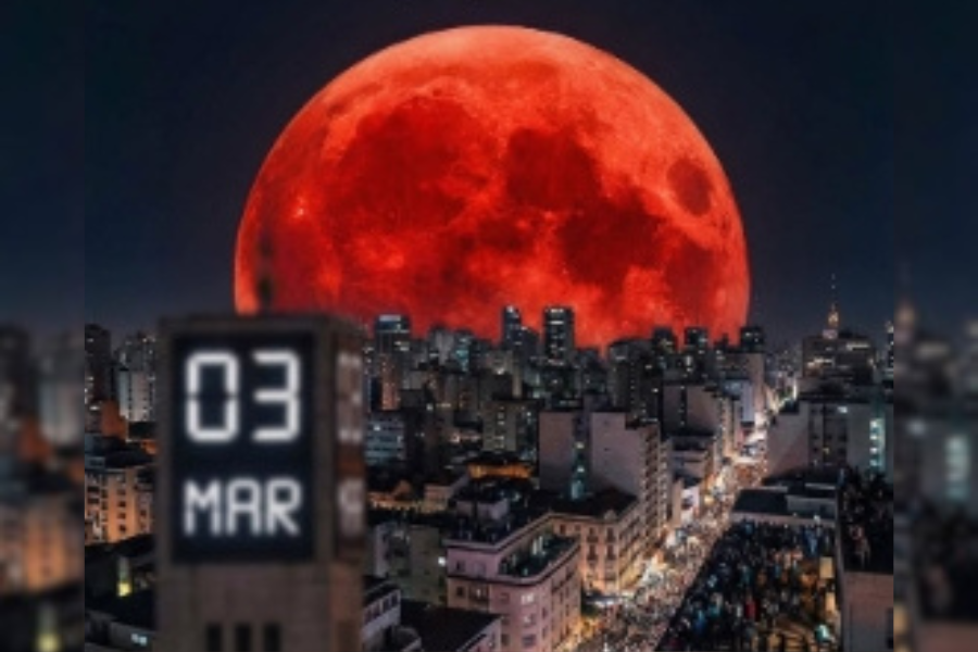 LUA DE SANGUE: No dia 3 de março um eclipse raro vai colorir o céu por 82 minutos