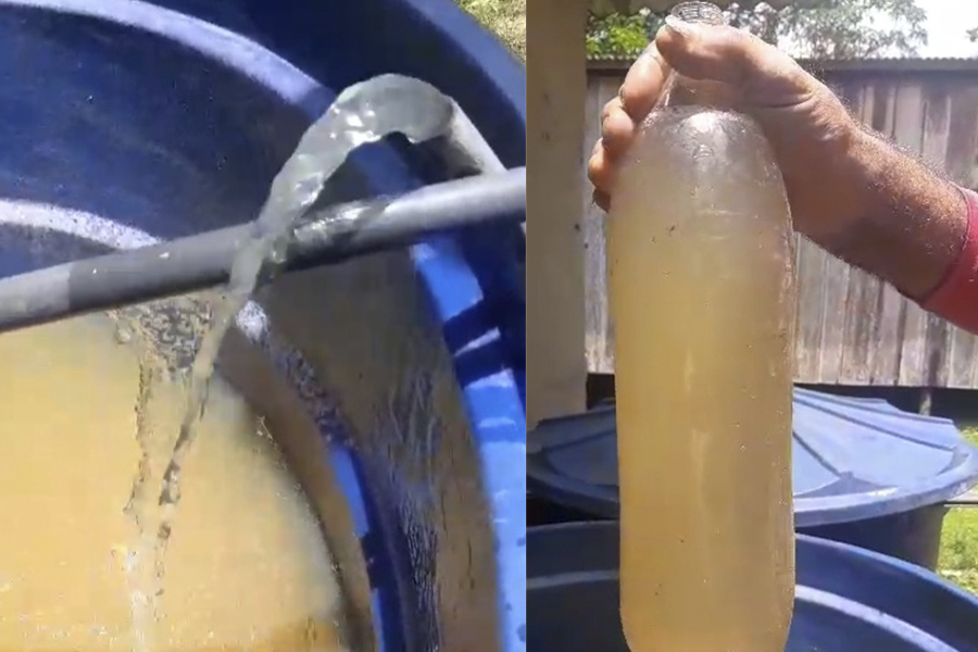 FORTALEZA DO ABUNÃ: Moradores continuam recebendo água de péssima qualidade