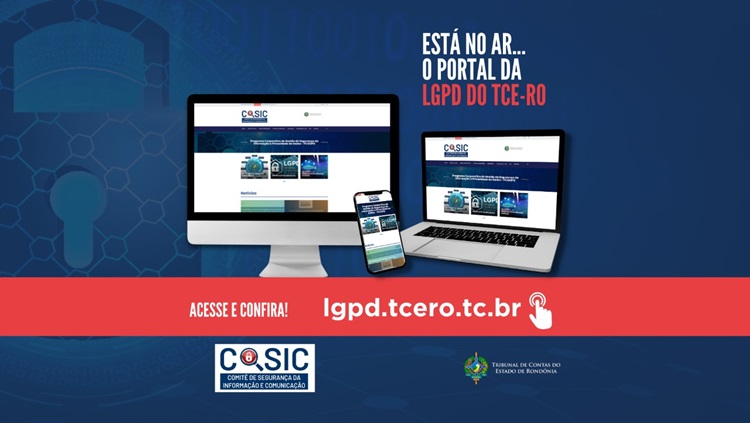 DADOS: TCE-RO lança portal sobre LGPD e Segurança da Informação 