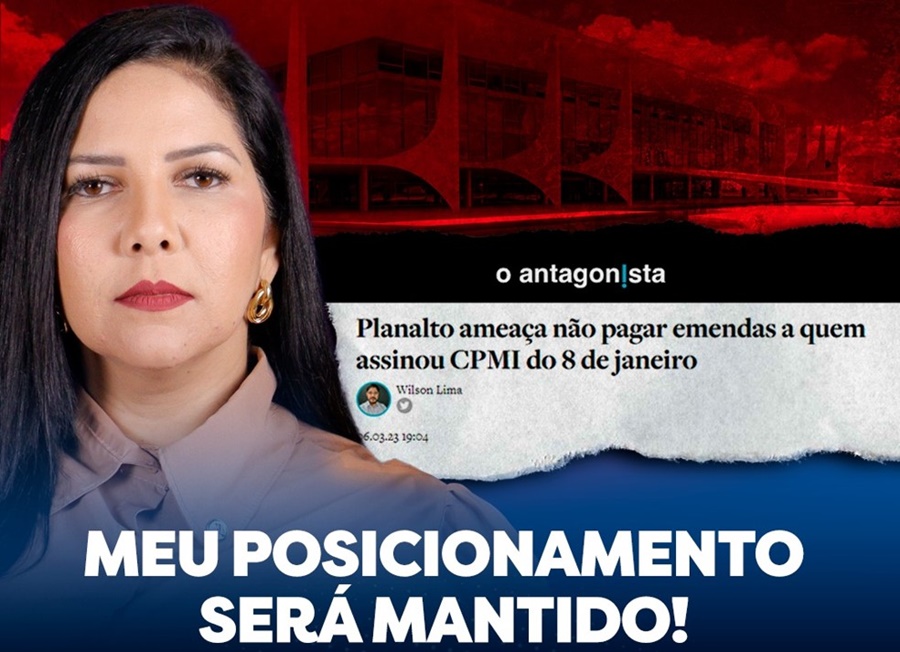 PUNIÇÕES: Cristiane Lopes assina CPMI para investigar 08 de janeiro em Brasília (DF)