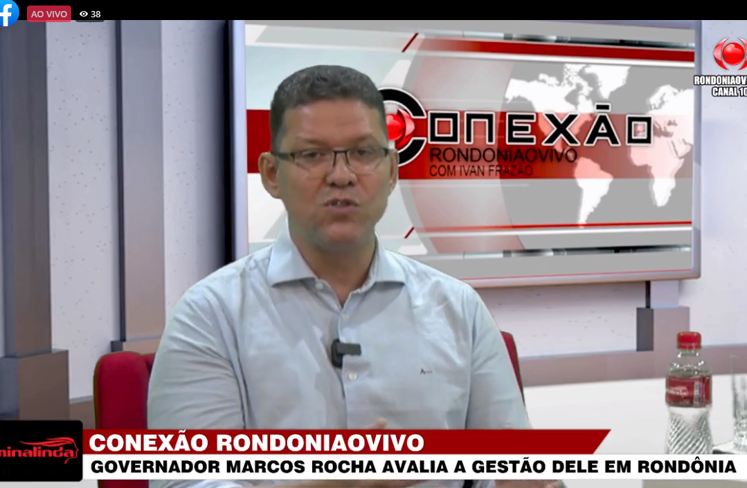 ENTREVISTA - Governador Marcos Rocha em entrevista no Rondoniaovivo