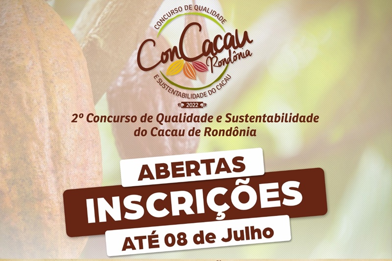 PREMIAÇÃO: Abertas as inscrições para o principal concurso de cacau de Rondônia