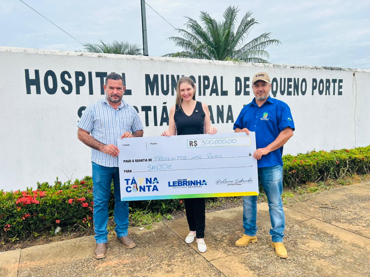 LEBRINHA: Mandato da dep. garante R$ 300 mil para saúde municipal do Vale do Anari