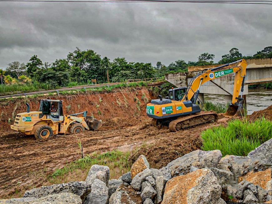 INFRAESTRUTURA: DER inicia aterro das cabeceiras da ponte sobre o rio Jamari