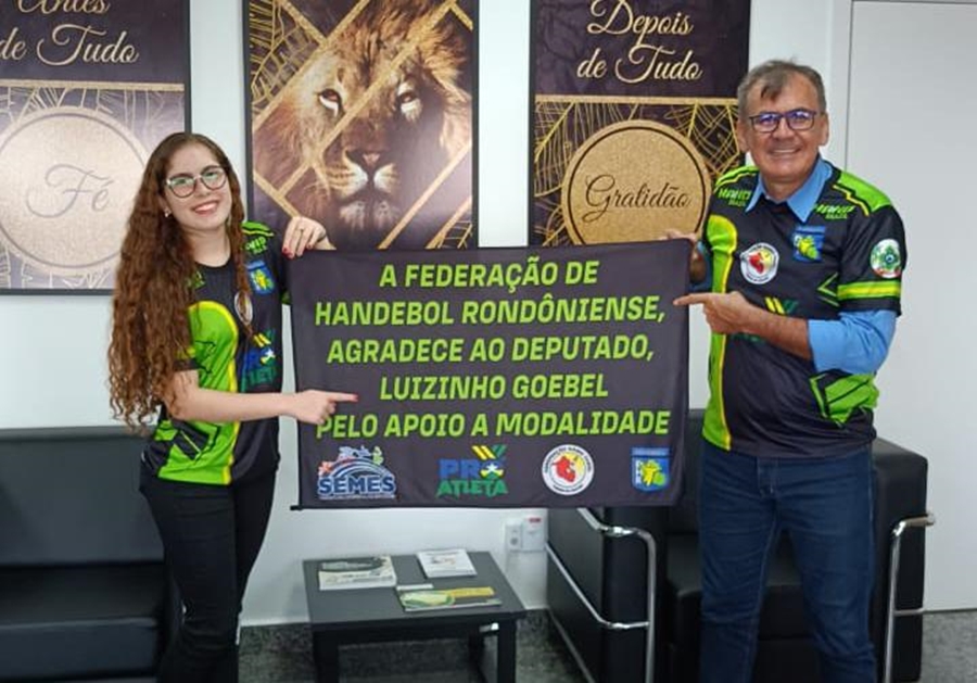 LUIZINHO GOEBEL: Deputado destina recursos para ida de atletas à Taça Amazônica de Handebol