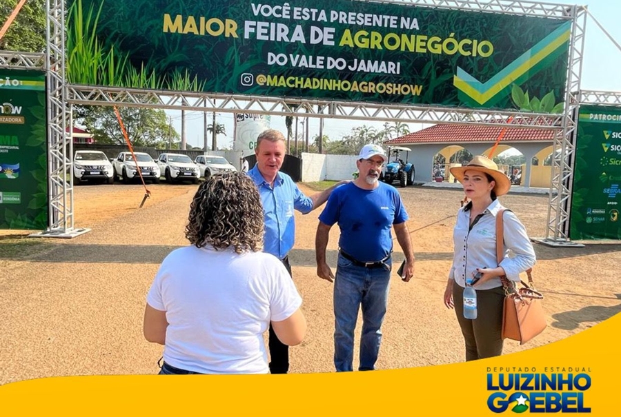 LUIZINHO GOEBEL: Deputado parabeniza a organização e produtores rurais na 4ª Machadinho Agroshow