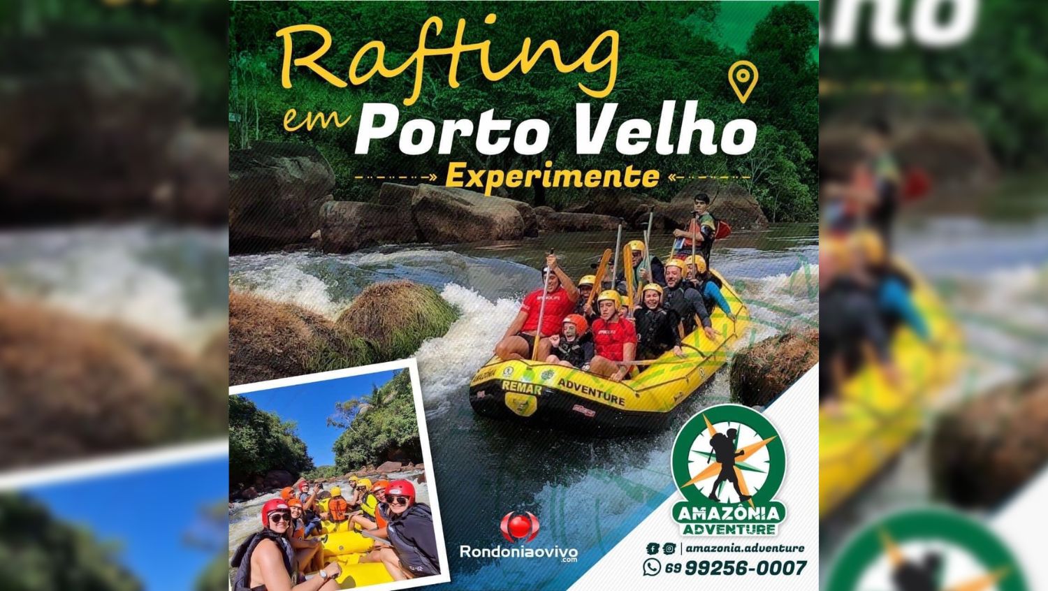 RIO DAS GARÇAS: Experimente essa aventura de Rafting em Porto Velho