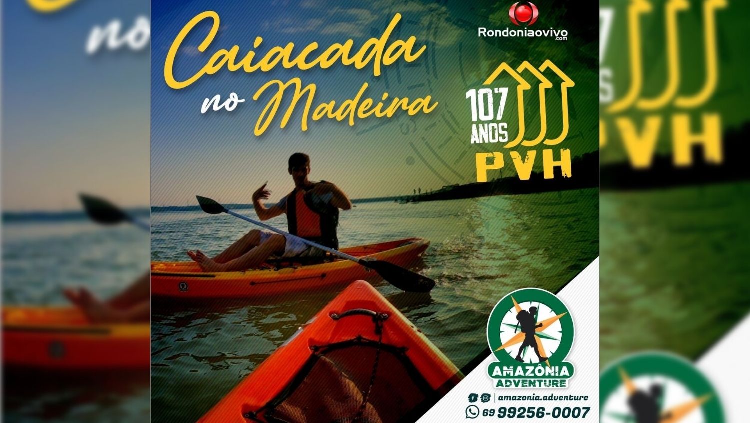 PORTO VELHO: Amazônia Adventure promove caiacada no Rio Madeira