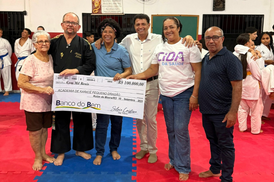 EM ROLIM DE MOURA: Academia de Karatê Pequeno Dragão, recebe R$ 100 mil da deputada Silvia Cristina