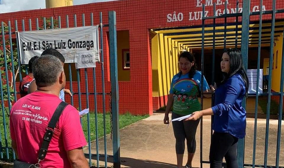 TRABALHO: Cristiane Lopes fiscaliza Escola São Luiz Gonzaga na zona Leste da Capital