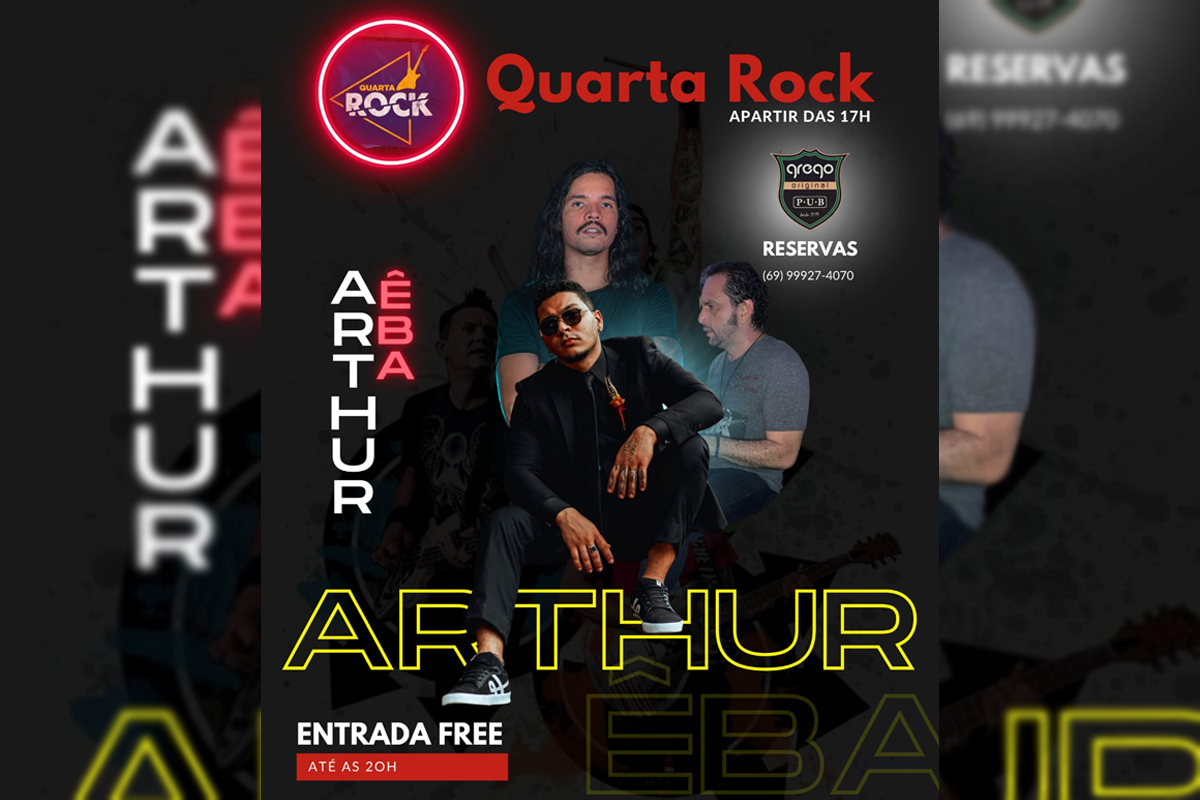 QUARTA ROCK: Shows, promoções e entrada free até às 20h no Grego Original