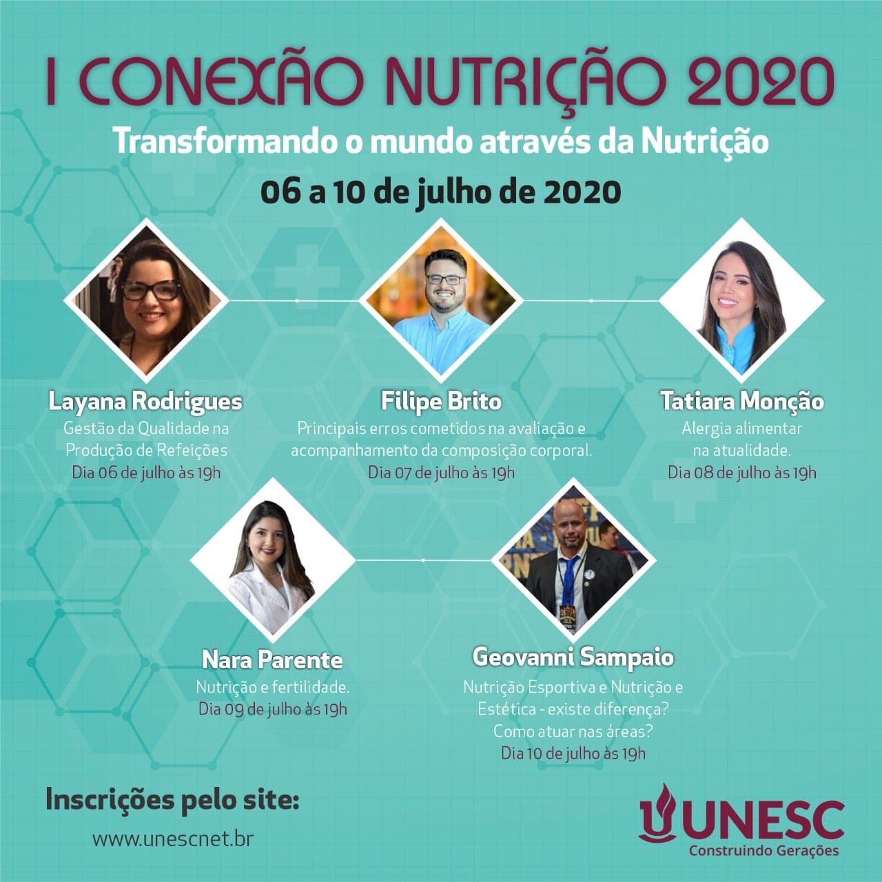 EVENTO: 2020 traz a primeira edição do Conexão Nutrição Unesc