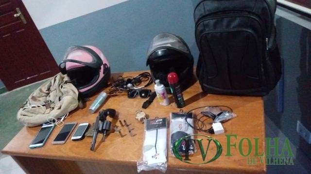 Polícia Militar recupera produtos e prende acusados de roubos