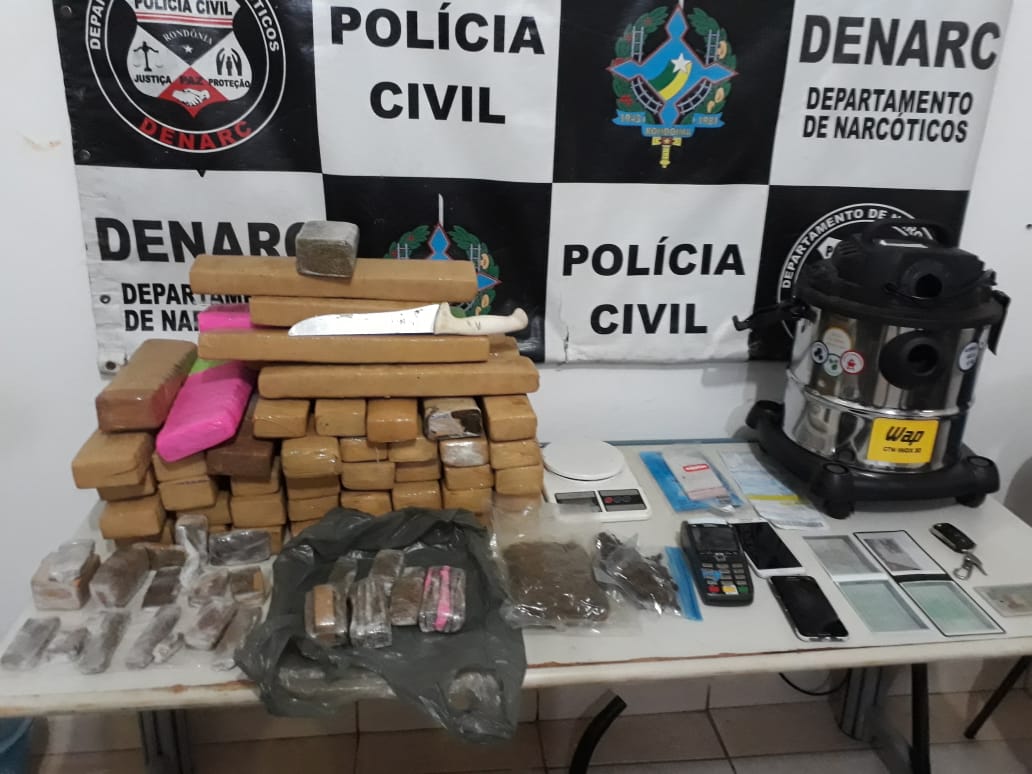 DENARC: Polícia Civil prende suspeito com quase 40 quilos de droga em condomínio