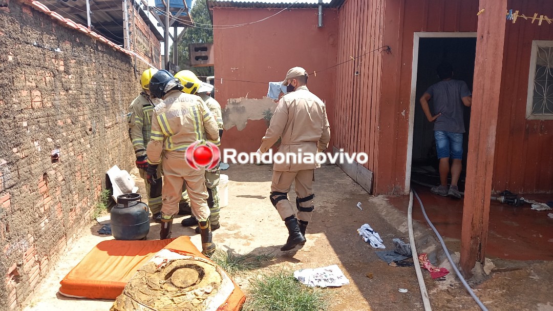 SINISTRO: Vazamento de gás provoca incêndio e homem é socorrido ao hospital