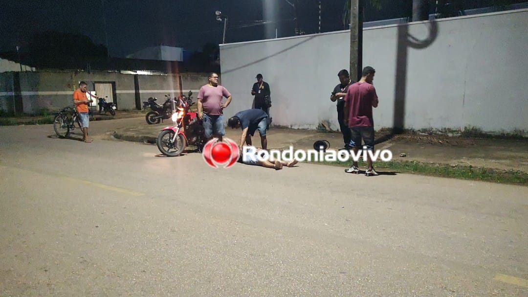 ATROPELAMENTO: Acidente entre moto e bicicleta deixa mulher lesionada na Daniela