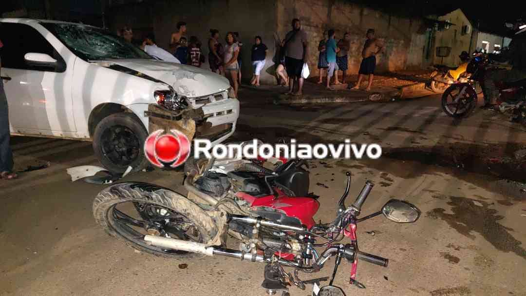 VÍDEO: Casal fica gravemente ferido em acidente na zona Leste