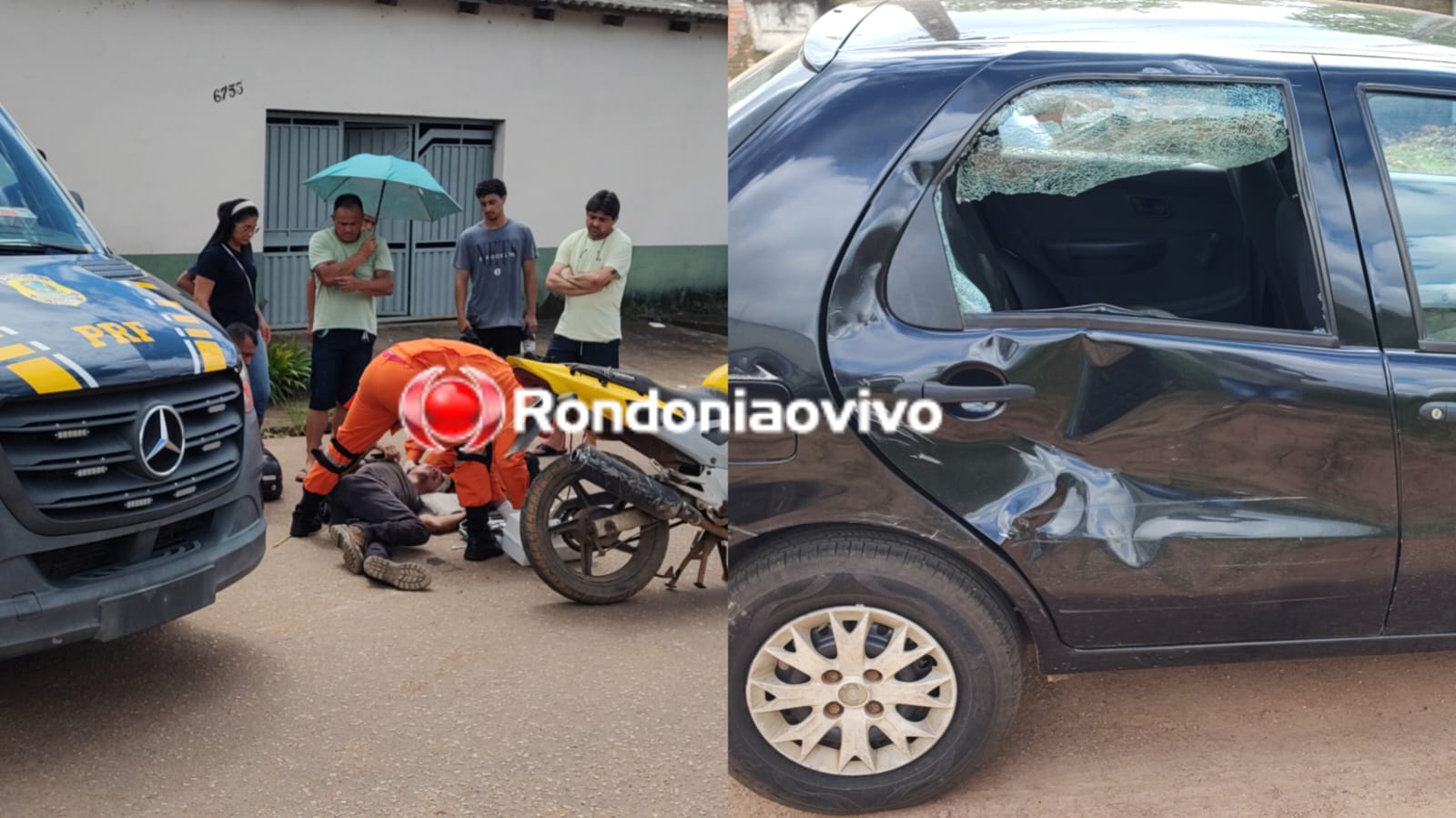 URGENTE: Motociclista sofre grave acidente ao avançar preferencial na capital