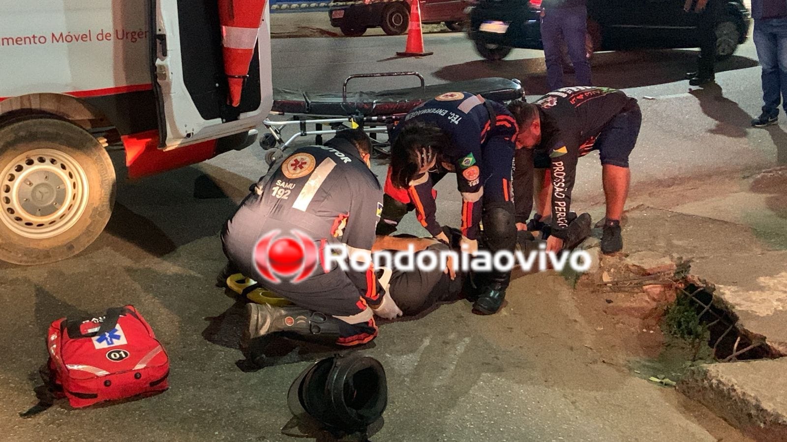 NO ELDORADO: Grave colisão envolvendo motoboy deixa dois feridos 