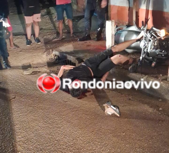 TRAUMATISMO: Motociclista foge de ocorrência de Maria da Penha e bate de frente com muro 