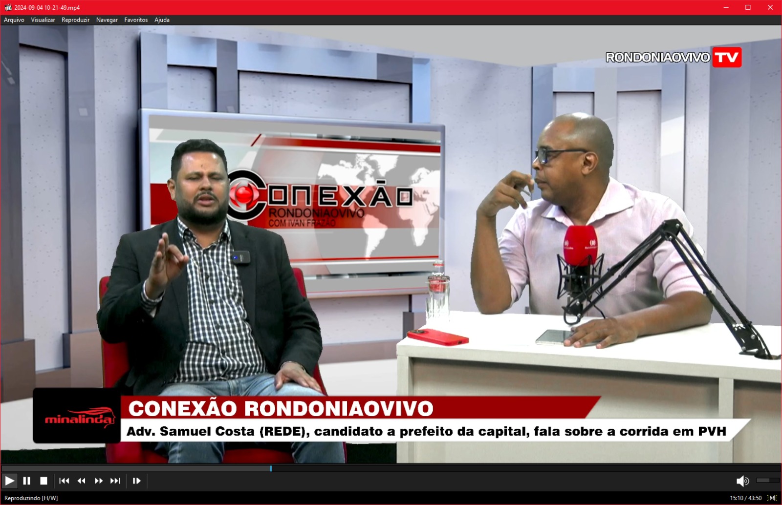 CONEXÃO RONDONIAOVIVO: Adv. Samuel Costa, candidato a prefeito, fala sobre a campanha em Porto Velho