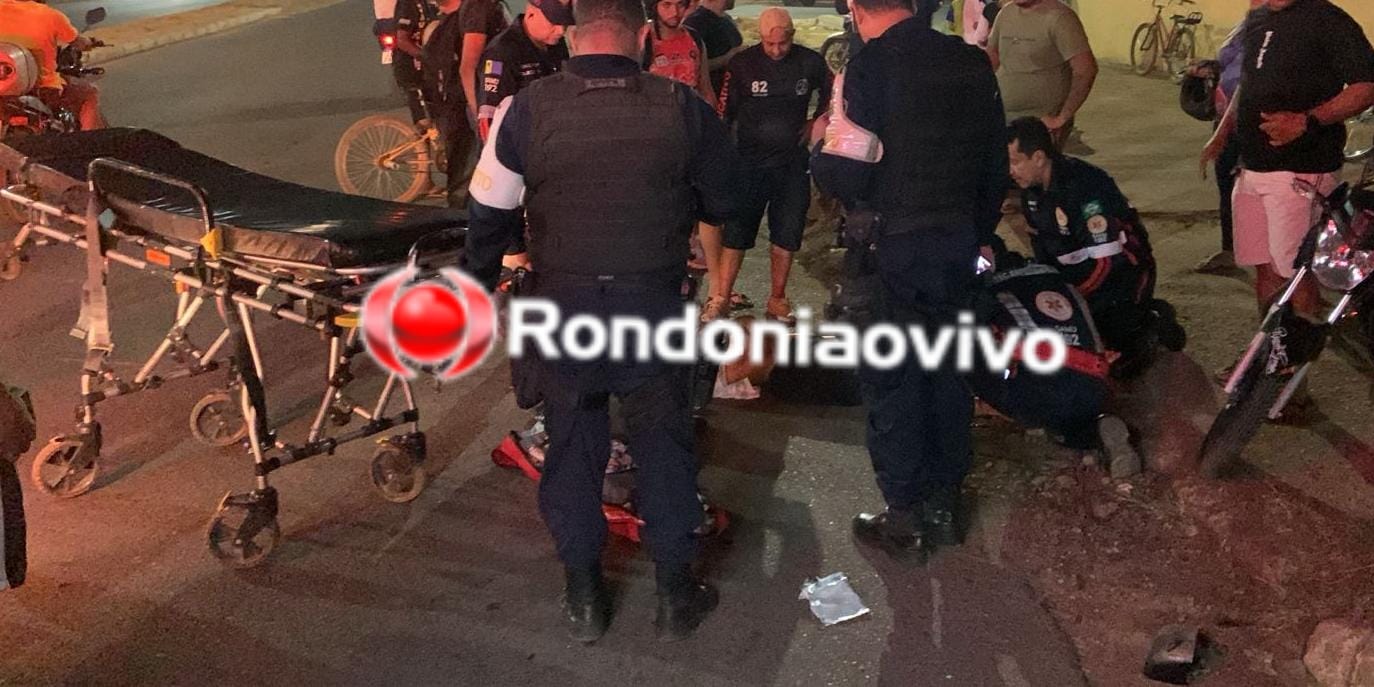 'NA RIO': Motociclista sofre grave fratura exposta após colisão com caminhonete 