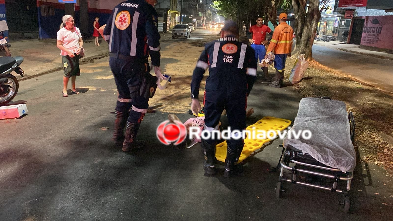 FERIMENTOS: Óleo na pista provoca queda de casal na Avenida Mamoré 