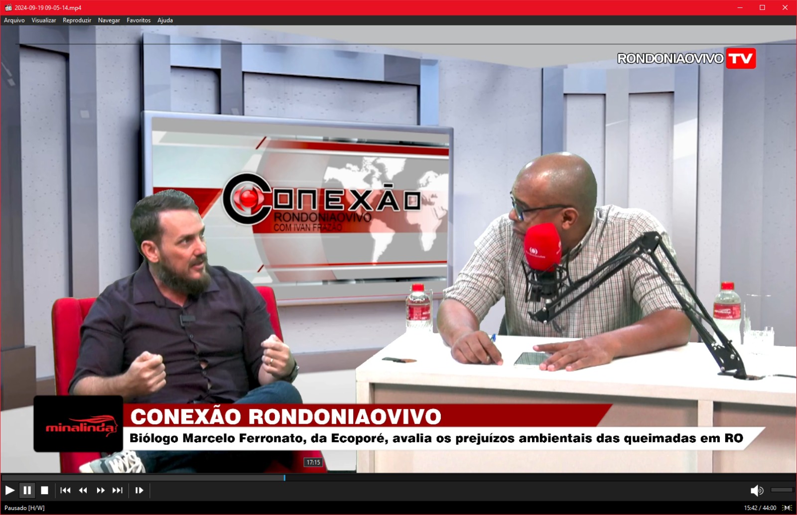 CONEXÃO RONDONIAOVIVO: Marcelo Ferronato(Ecoporé) avalia os prejuízos ambientais das queimadas em RO