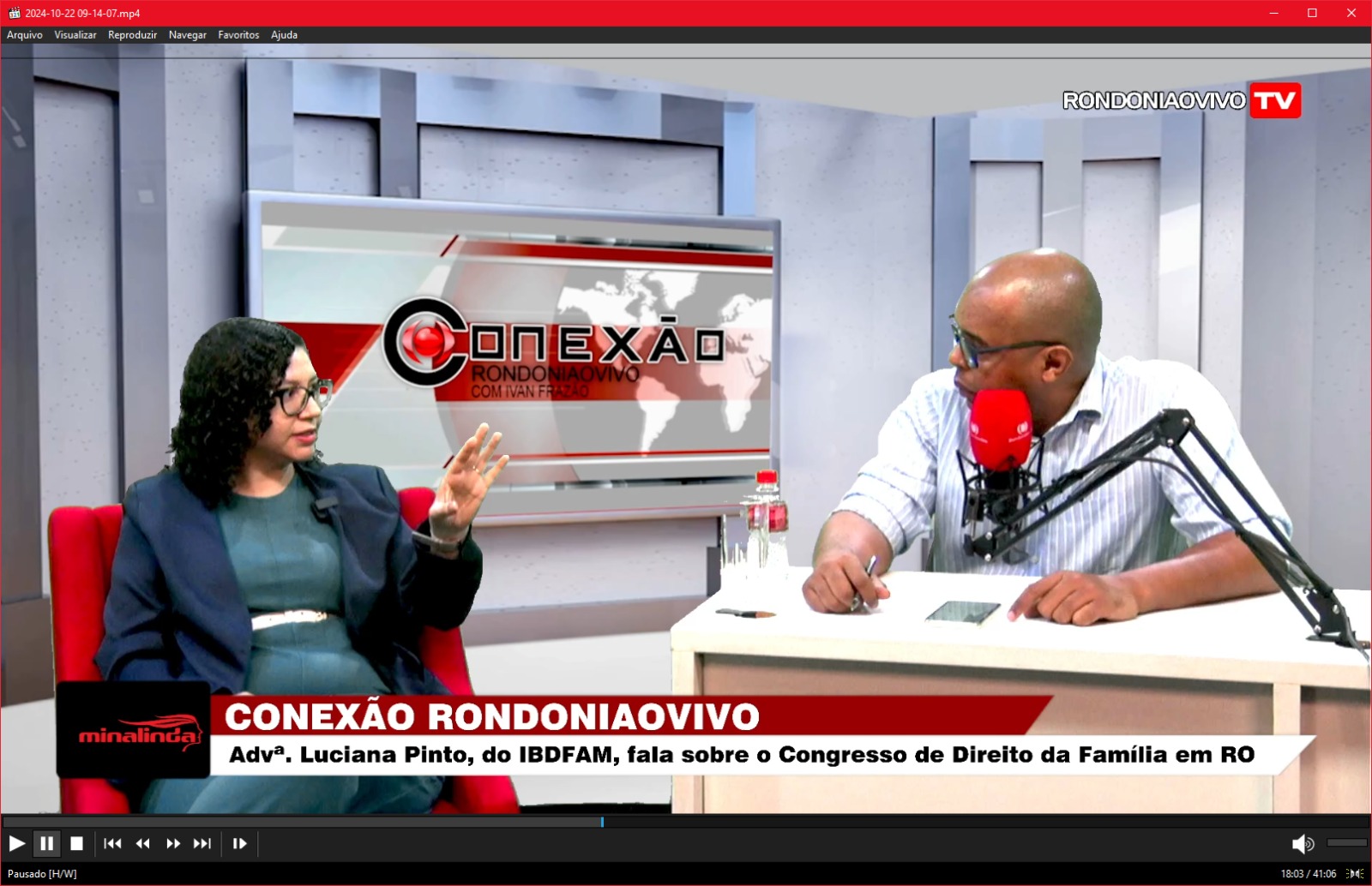 CONEXÃO RONDONIAOVIVO: Advª. Luciana Pinto, do IBDFAM, fala do Congresso de Direito da Família em RO