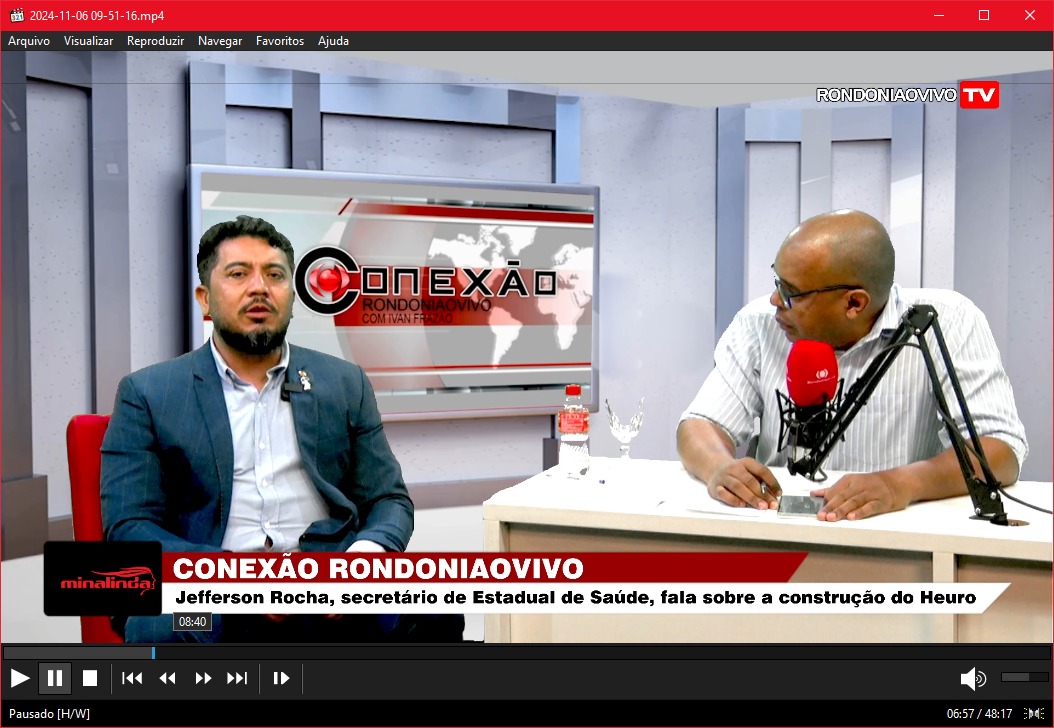 CONEXÃO RONDONIAOVIVO: Jefferson Rocha, sec. Estadual de Saúde, fala sobre a construção do Heuro